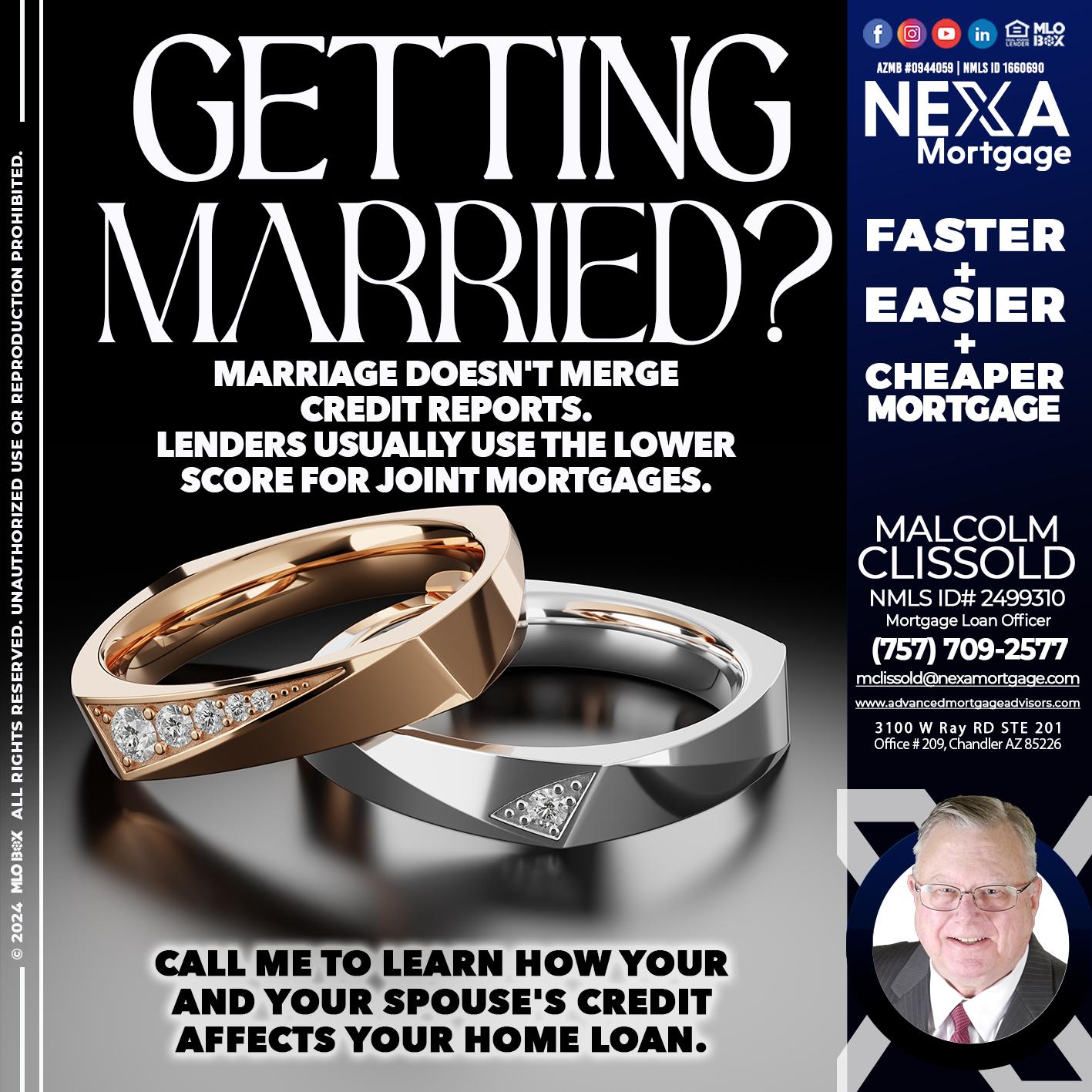 getting married - Malcolm Clissold -Mortgage Loan Officer